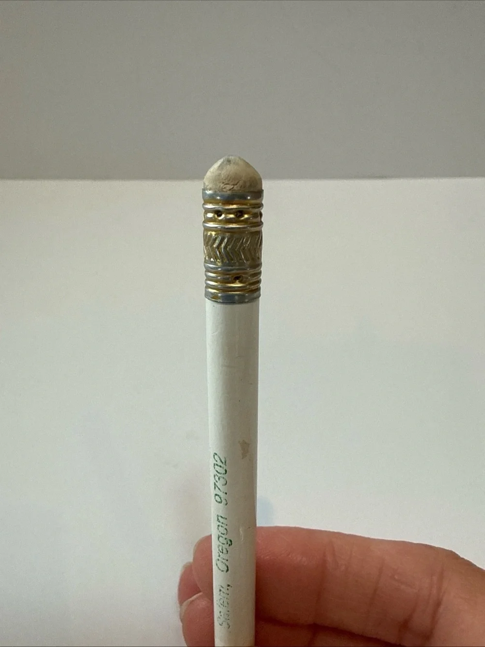 White Promotional Pencil for 7-up bottling Co Salem Oregon used